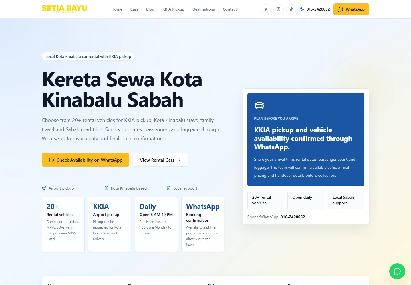 Setia Bayu Car Rental featured case study
